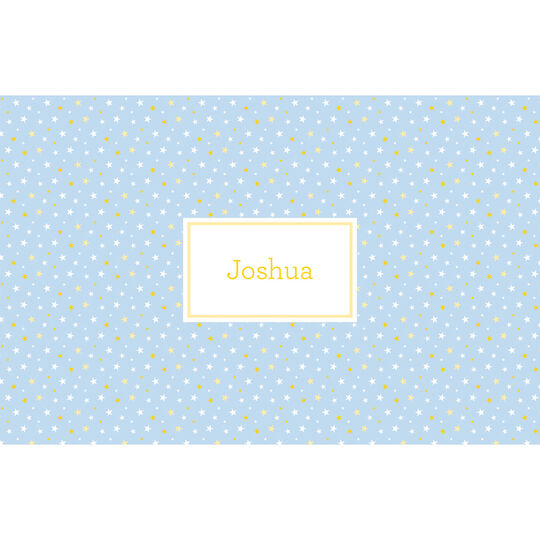 Light Blue Twinkle Stars Placemats